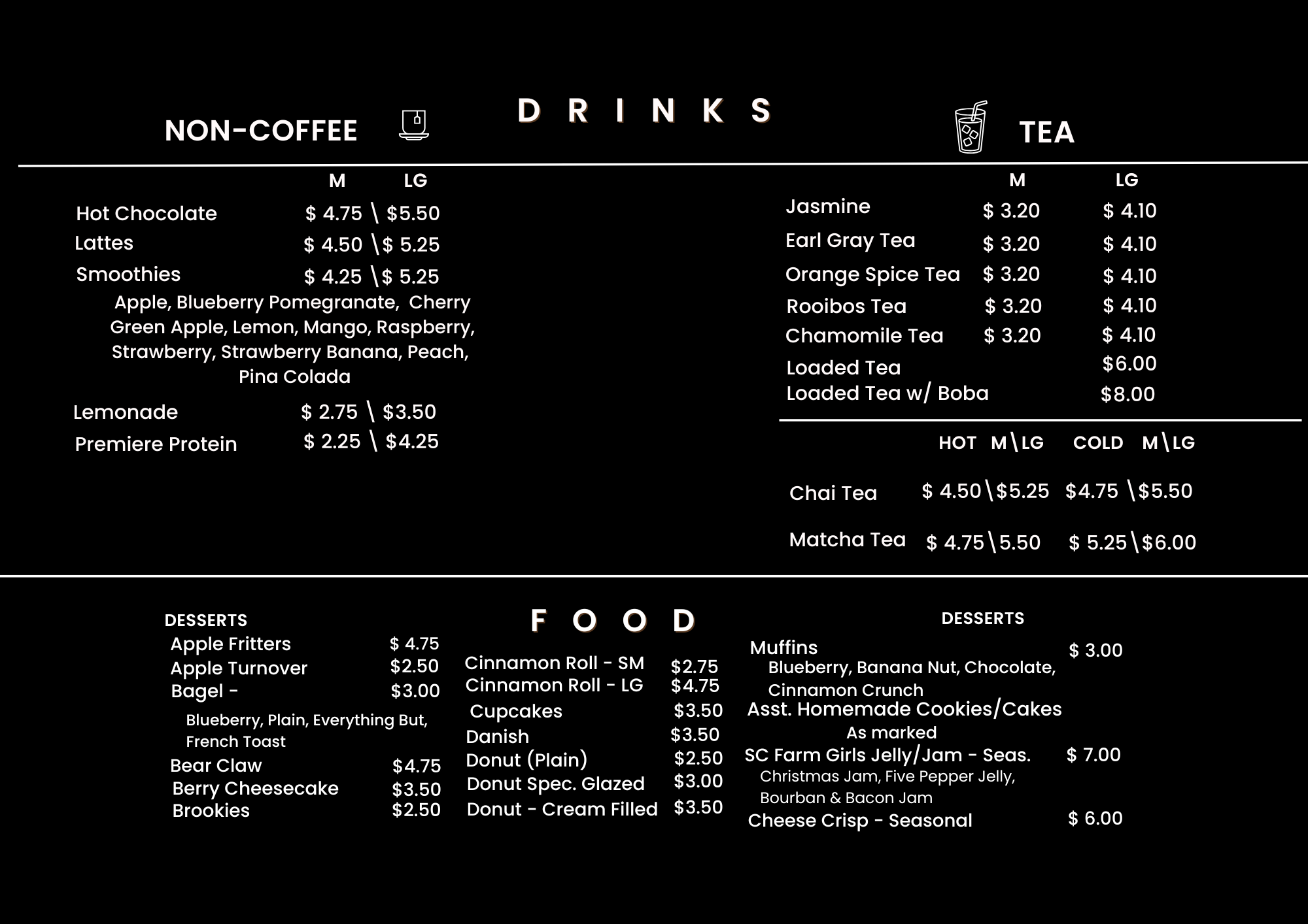 Menu Page